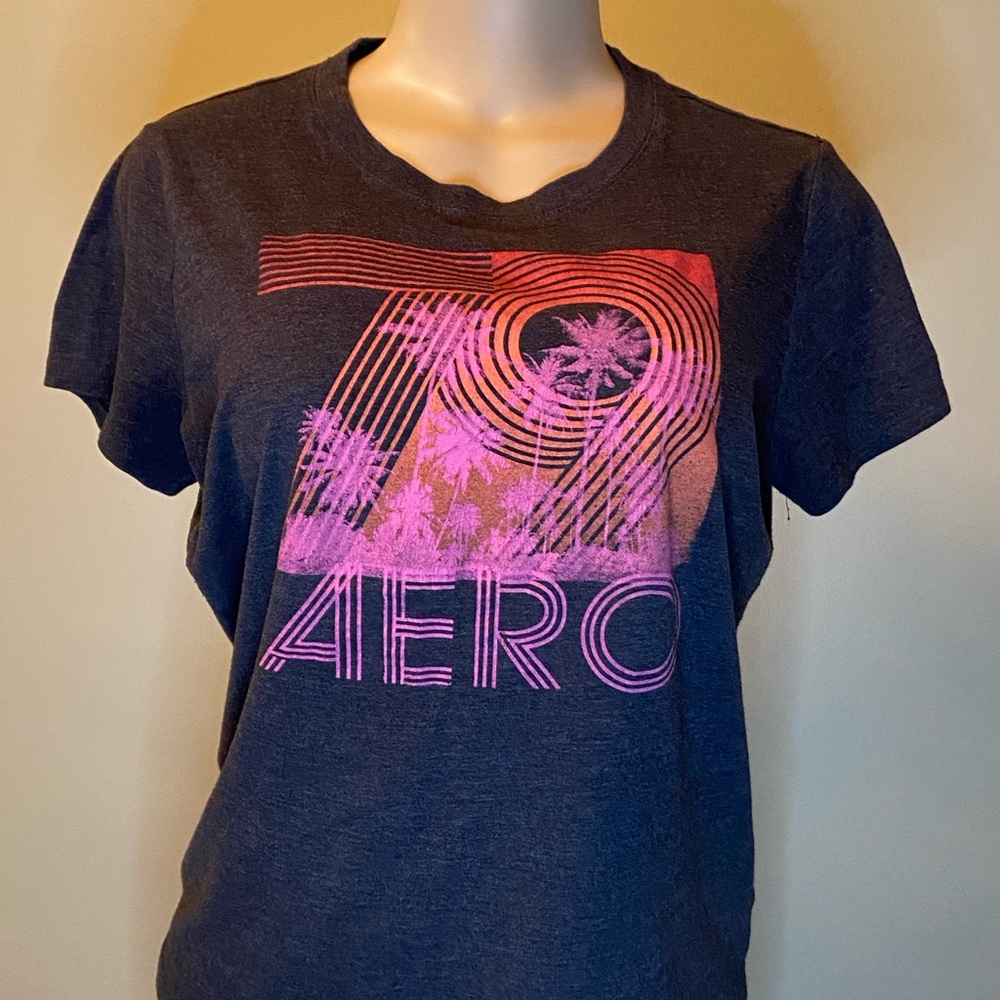Aeropostale Charcoal‎ Graphic Tee